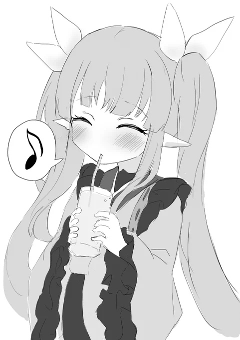 ドリンクを飲みすぎたキョウカ 