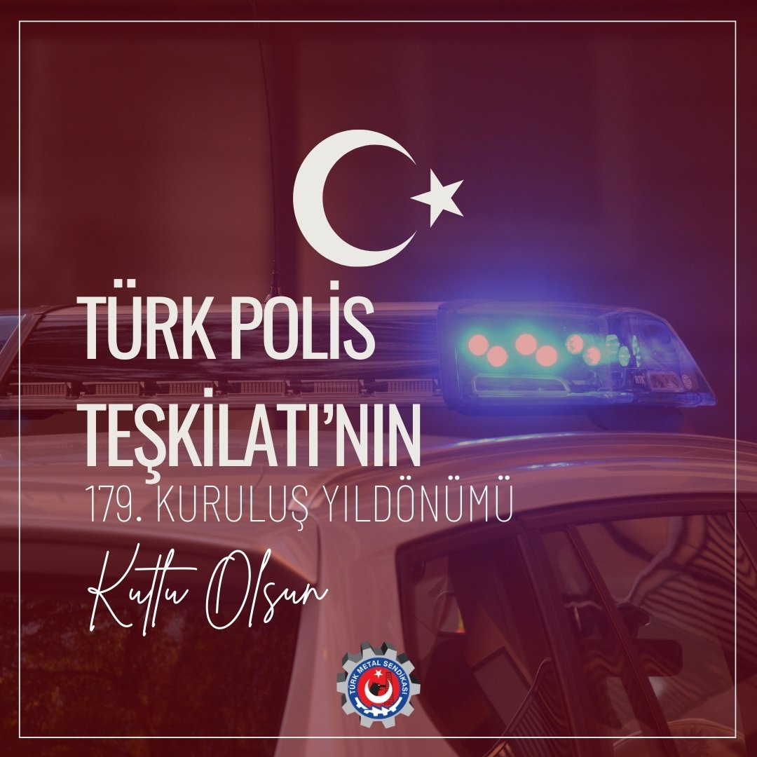 Ülkemizin bölünmez bütünlüğünü korumak, milletimizin can ve mal güvenliğini sağlamak için gecesini gündüzüne katarak çalışan Türk Polis Teşkilatımızın 179. kuruluş yıldönümü ve Polis Haftası kutlu olsun.