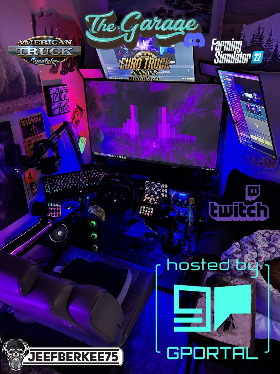 The Garage Discord is now officially hosted by Gportal! Got Simulators... They’re an amazing site, and have a great selection of games! Check them out use the link so they know your a Garage member and get 10% off! Click the link: g-portal.com/?ref=jeffberke…