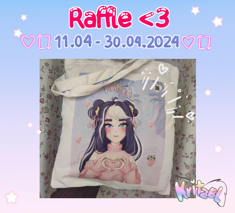 kritzelLu's tweet photo. ❤️Jutebeutel #Raffle❤️

Du kannst diesen cuten Jutebeutel gewinnen ✨

Mitmachen:
~ Follow
~ retweeten
~ liken

Vom 11.04 - 30.04.24

Viel Glück 🍀✨

#GERVuber #Vtubers #VCC #Verlosung https://t.co/FYkGDV4Lda