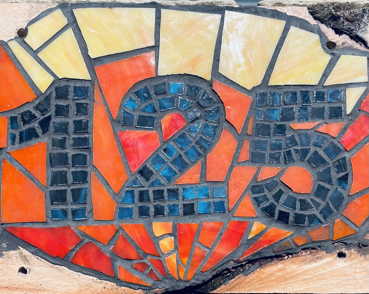 I’m now doing house numbers in glass mosaic! This is mine, let me know if you’d like me to do yours 😊