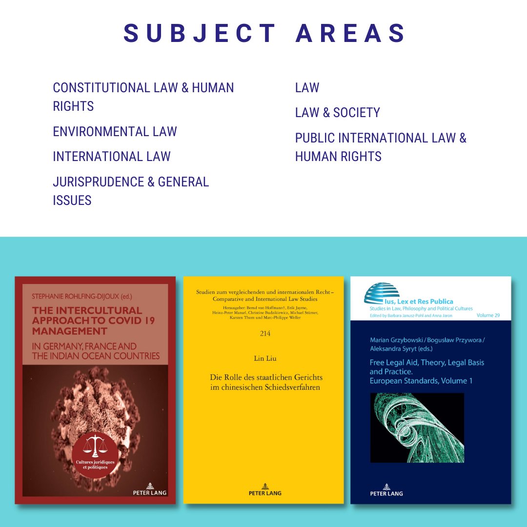 LAW Subject Catalogue - Available now! peterlang.com/catalogues/sub… Never miss the latest #research – subscribe to our subject newsletter: peterlang.com/subjects/ #HumanRights #EnvironmentalLaw #InternationalLaw #ConstitutionalLaw #Law #PublicLaw