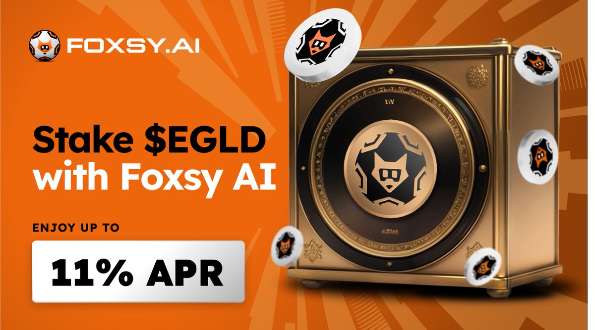 Hello foxfrens 👋 We know what you want, so here it is. How to get $FOXSY tokens: 📲 Stake $EGLD with Foxsy AI 📸 Snapshot week after April 23 📋 Delegators with 5+ EGLD staked added to pre-launch whitelist (details soon) 💹 ~11% staking APR ~7% APR EGLD rewards +4% APR