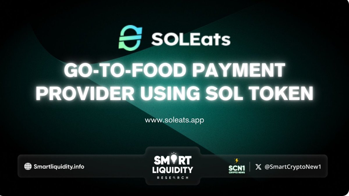 ✨ @SolEatsCoin allows you to have food delivered directly to your doorstep, using the @Solana Network.

✨ #SolEats delivers food through its network of partnered restaurants and delivery services

♎ Use $EATS token to get rewards & discounts
♎ No fees collected upon ordering…