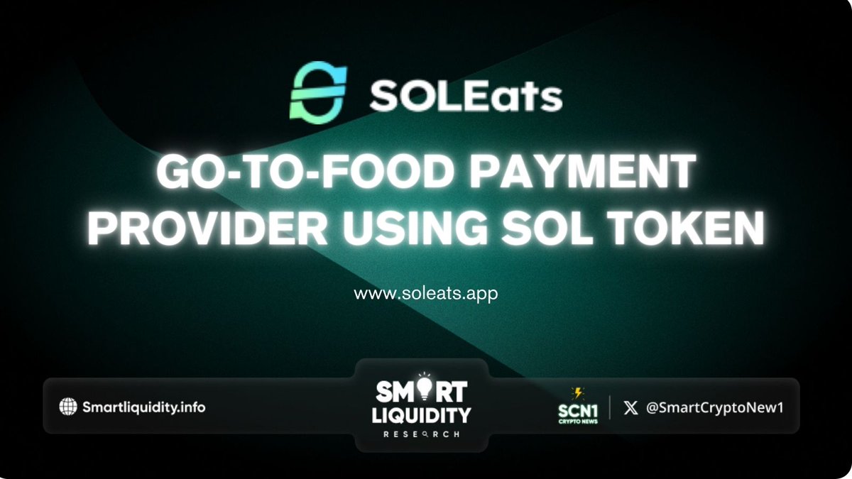 ✨ @SolEatsCoin allows you to have food delivered directly to your doorstep, using  the @Solana Network. ✨ #SolEats delivers food through its network of  partnered restaurants and delivery services ♎ Use $EATS