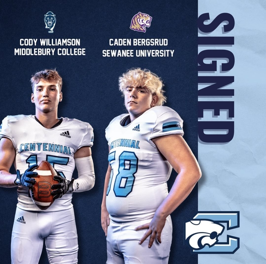 Congratulations @c_dub2024 & @bergsrud_caden I'm proud of you fellas! Go be great in your next chapters of your playing careers! #NoExcuses @wcsCHS @chs_cougars_fb @Coach_JStewart @Coach__Bj @CSmithScout @cspulliam @615Preps