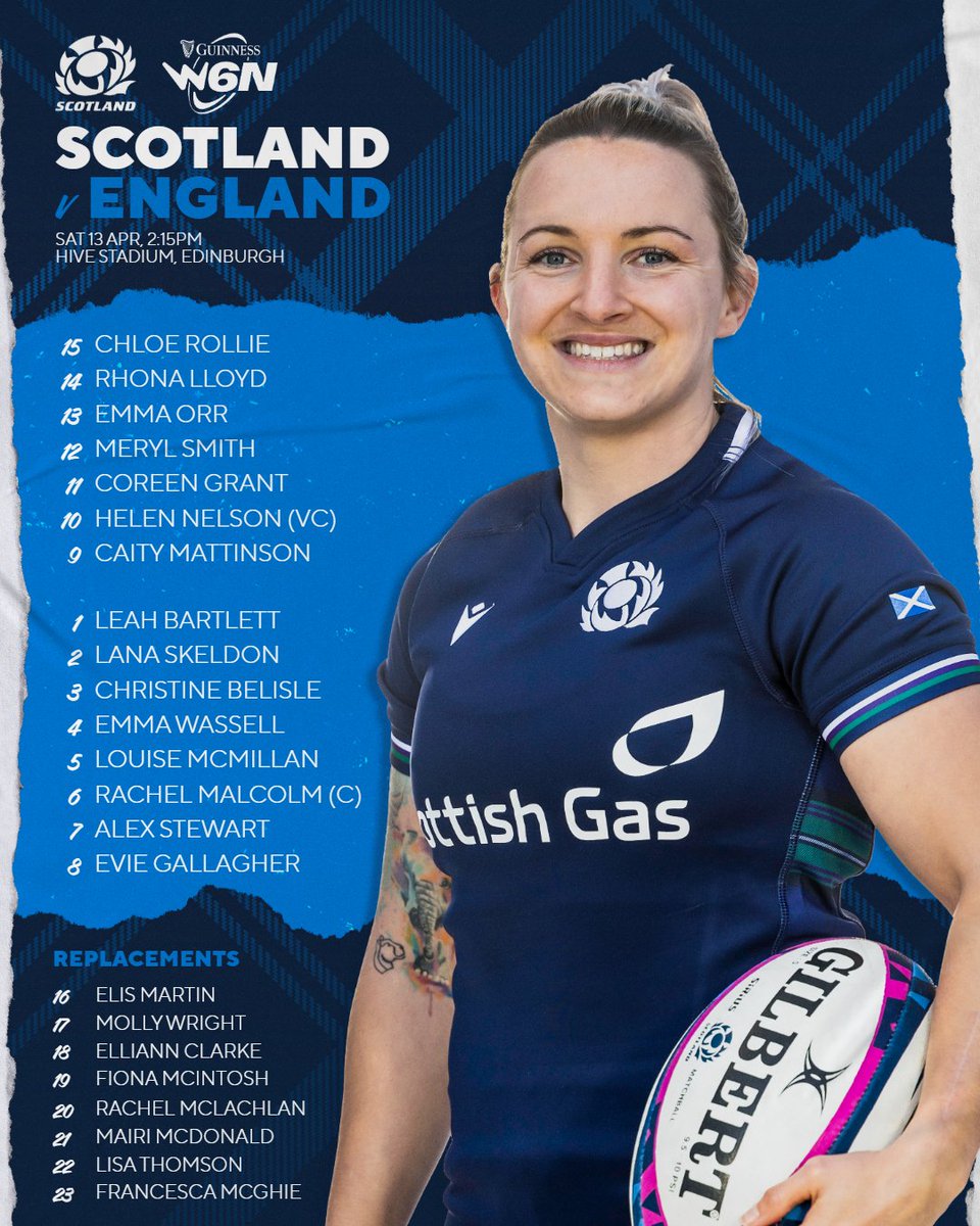 Your Scotland team to take on England at Hive Stadium has been confirmed 🏴󠁧󠁢󠁳󠁣󠁴󠁿 More ➡️ tinyurl.com/yckmmd2a