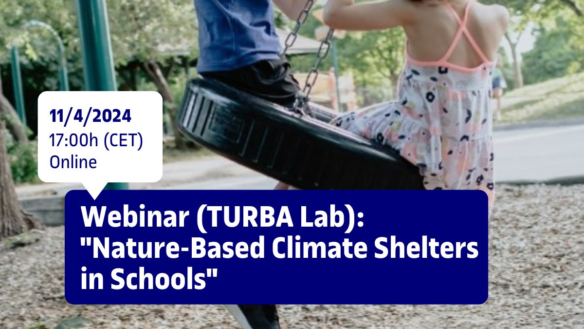 📅 Today 'Nature-Based Climate Shelters in Schools' 👥 Organized by: @TURBA_IN3, @scientix_eu, @P_Coolschools 🗣️With Eddy Grand-Meyer (@eu_schoolnet), Filka Sekulova (#IN3UOC), @francesc_baro & @ElsaGallez (@VUBrussel) 🕗 17:00h 💻 Online ✍️ tinyurl.com/yknn255m