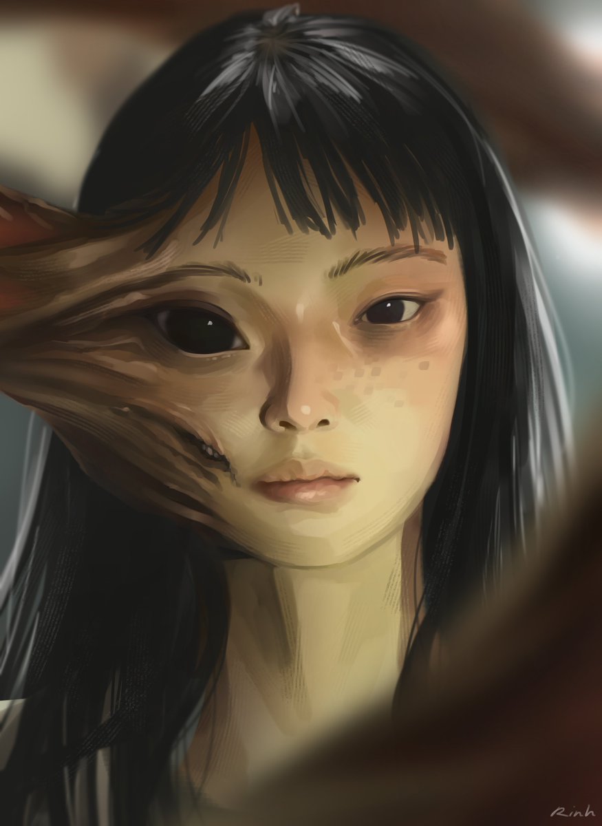 tried painting again since a while, love the show

#ParasyteTheGrey #JeonSuin #JeonSoNee  #Fanart #Parasyte #Netflix