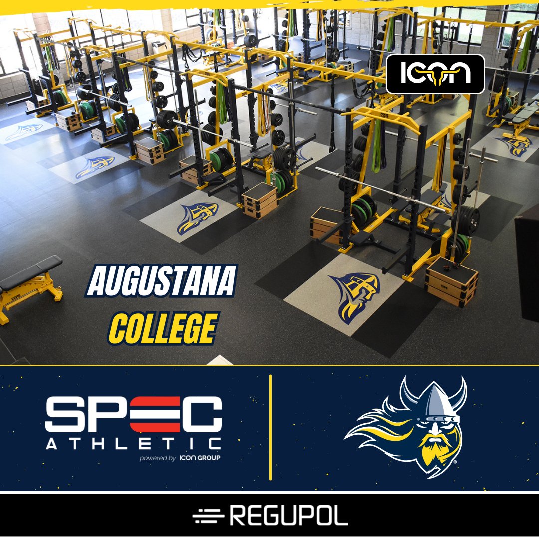 The Augustana Vikings in Sioux Falls, SD run their workouts on a @RegupolAmerica #AktivProRoll surface🏋️💪 Looking for sports flooring installation? Find your local sales rep for more info: team-icon.com/#find-a-sales-… #WeBuildICONs #IconicRooms