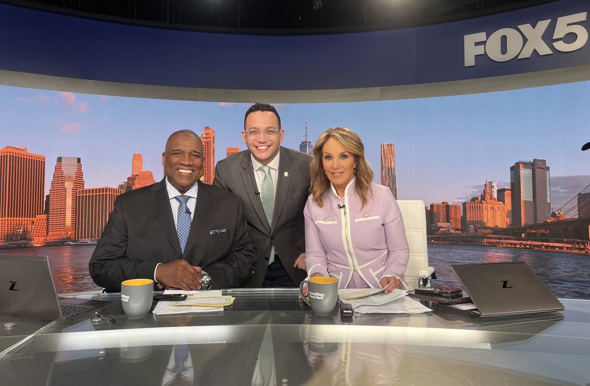 Good day, New York! @ShaunAbreu talked all things worker protection, rat mitigation, e-bike safety, affordable housing, and economic development this morning with @rosannascotto & @curtmenefee on @fox5ny. A great segment on this gloomy morning.