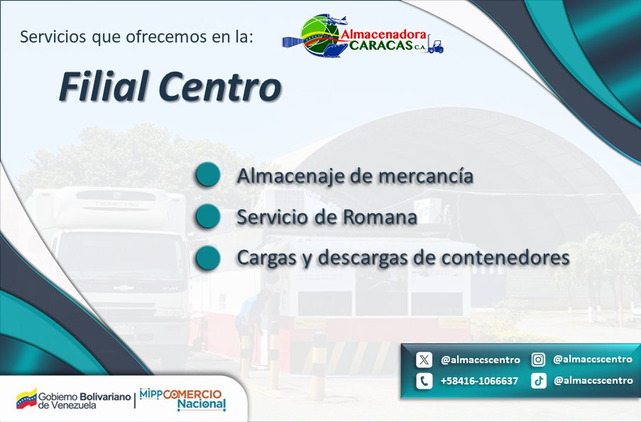 📢La Filial Centro le ofrece los siguientes servicios: ✅Cargas y descargas de contenedores ✅Servicio de Romana ✅Almacenaje de mercancía ¡Somos Indetenibles! #RebeldiaAntiImperialista