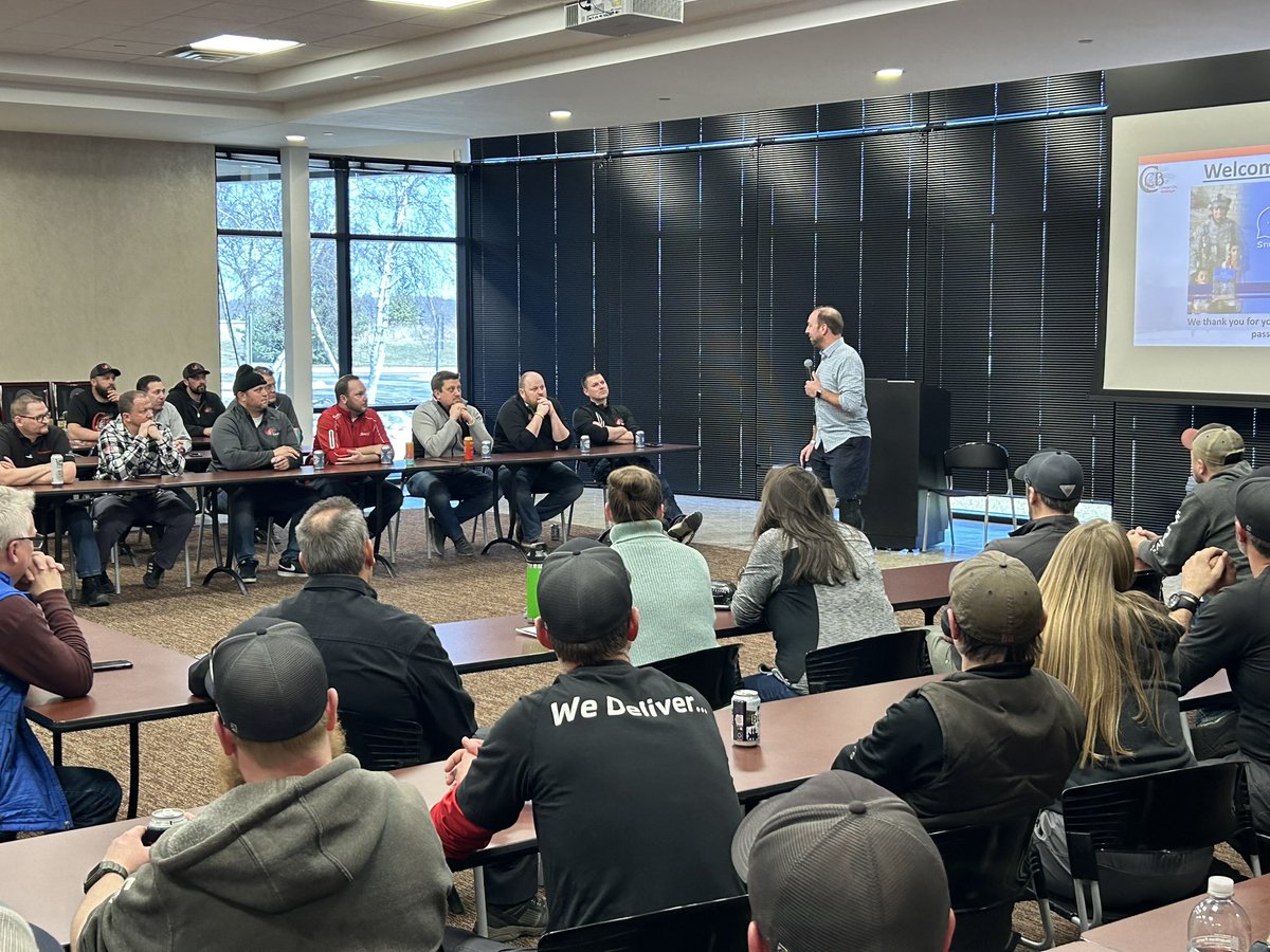 Thanks to @CollegeCityBEV for having me speak at their employee meeting. If your organization could benefit from a positive, uplifting presentation, visit johnkriesel.com for my booking information.