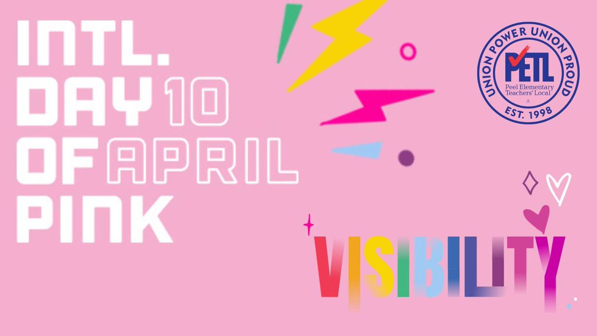 Today, we in PDSB celebrate #visibility! Being seen, acknowledged, respected & listened to matters. Stand tall & embrace our true selves, because nothing is more beautiful. Wear pink & spread the message of #visibility. #DayOfPink
pdsb1.sharepoint.com/sites/Indigeno…
etfo.ca/socialjusticeu…