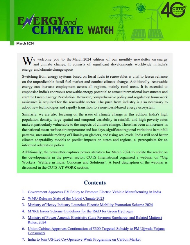 The @WMO's State of the Global Climate 2023 Report identifies 2023 as the warmest year on record. Read @CUTS_Inter #Energy & #ClimateWatch Newsletter: cuts-ccier.org/pdf/energy-cli… #EV #ClimateChange #ElectricMobility #GreenHydrogen #CarbonMarket @psm_cuts @ujjwal1841 @akash_rdr