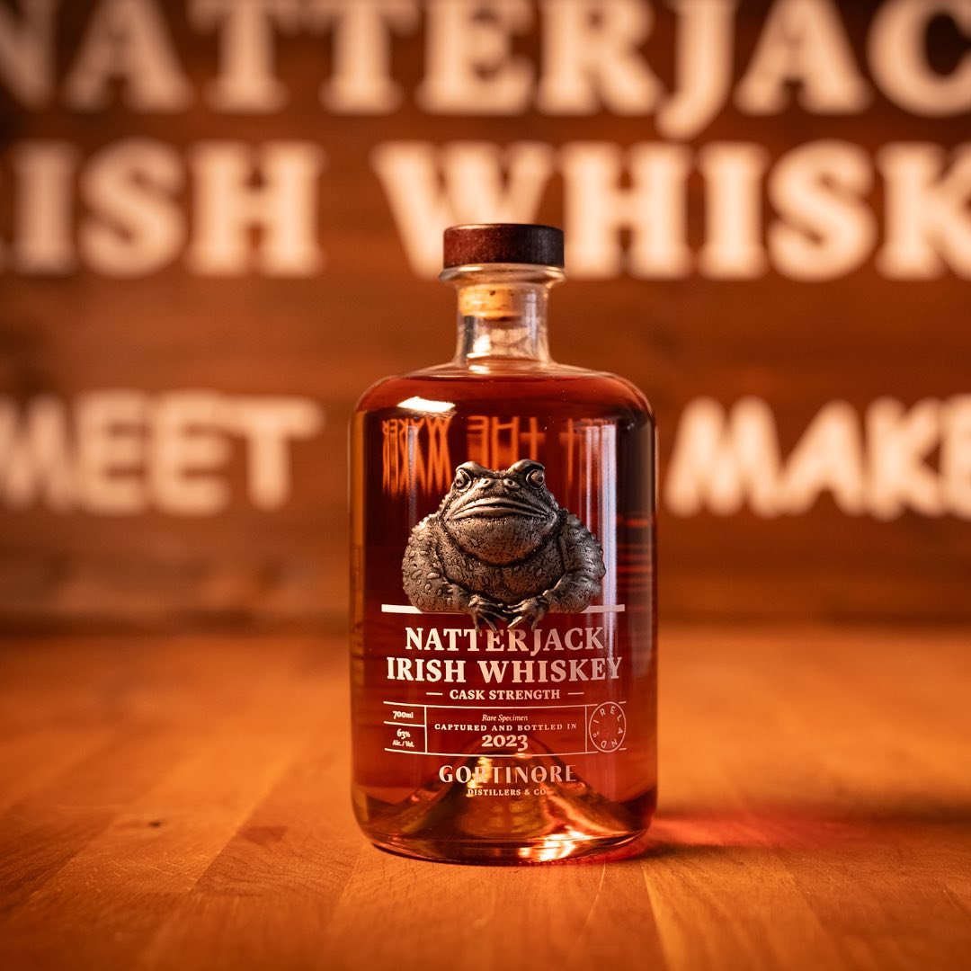 🐸 @natterjackirish will be in attendance this May. Named after the only toad native to Ireland, a tendency to roam and love of a story shared are buried deep in its DNA. 🎫 Buy tickets to Ireland's largest Whiskey event now: whiskeylivedublin.com 📅 May 17th & 18th