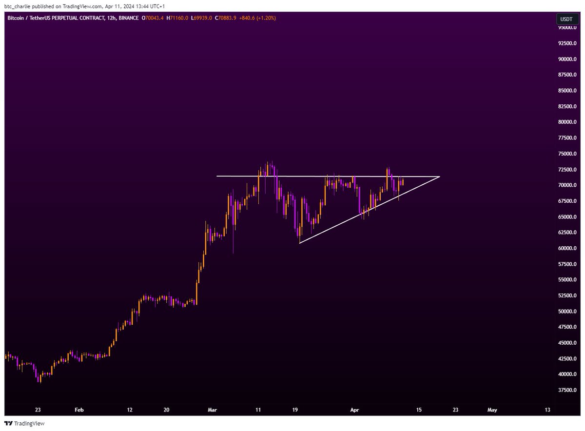 #Bitcoin The halvening is imminent. The chart looks like this. And you're bearish?