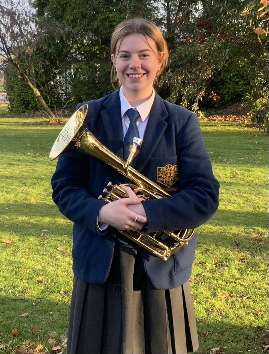 Congratulations to Sophie Hueston on passing her Grade 8 Tenor Horn with Distinction. @BHS_Music_Drama