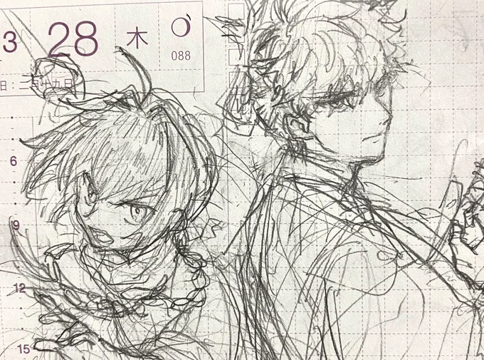 デッサン練習は続けてるけど中々上達する感じしませんねという絵。日付は関係なく昨日-今日描きました 