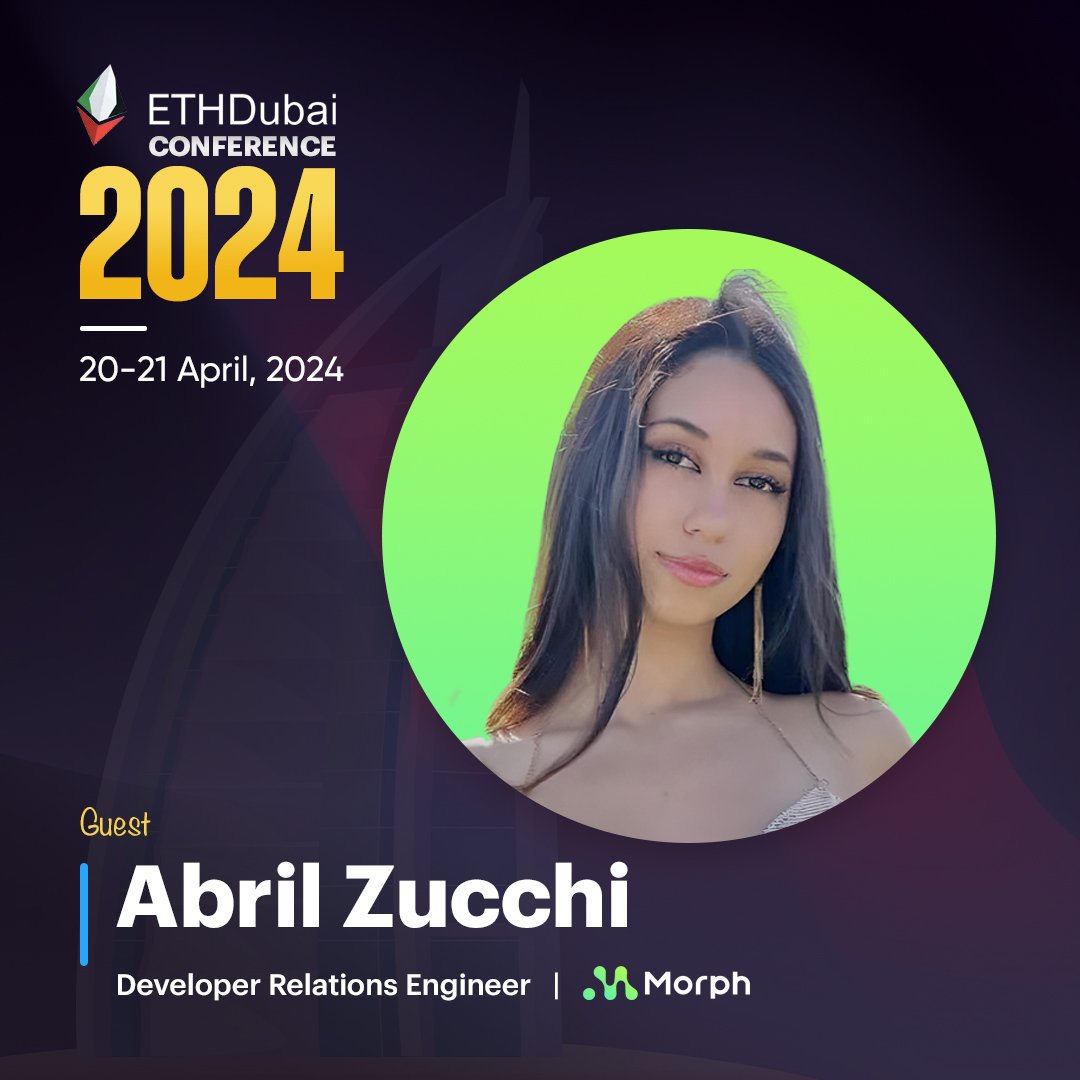 Thrilled to have @abruzuc from @MorphL2 speaking at the conference!