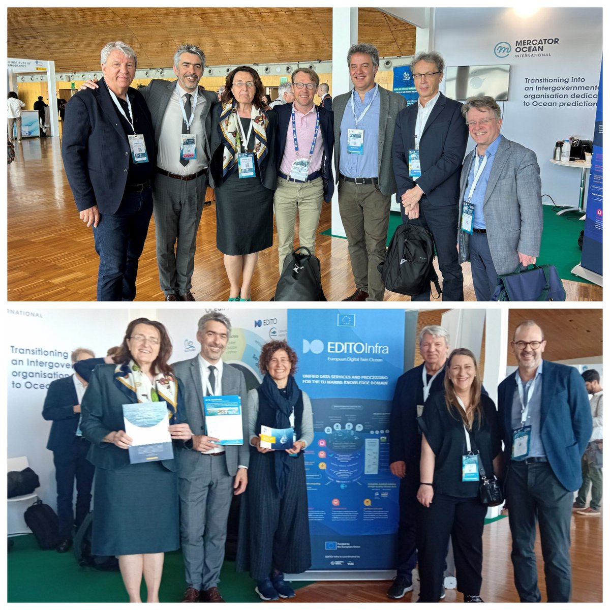 🌊 Productive meetings with partners and collaborators at @MercatorOcean's #OceanPredictionDCC booth during #UNOD, highlighting the work of @edito_dto enriched with EMODnet and @CMEMS_EU data among other topics! 🌍