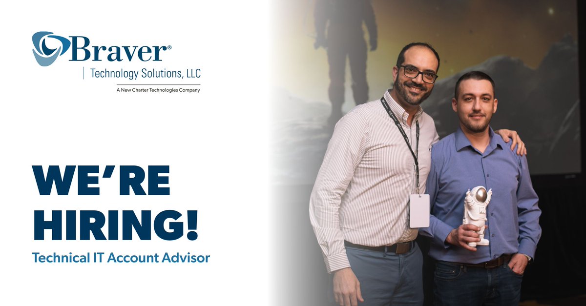 We are hiring an IT Technical Account Advisor! 💻 Learn More + Apply now! hubs.li/Q02sxk8s0 #TechJobs #ITAccountAdvisor #MSP #ManagedServiceProvider #WeMakeITWork