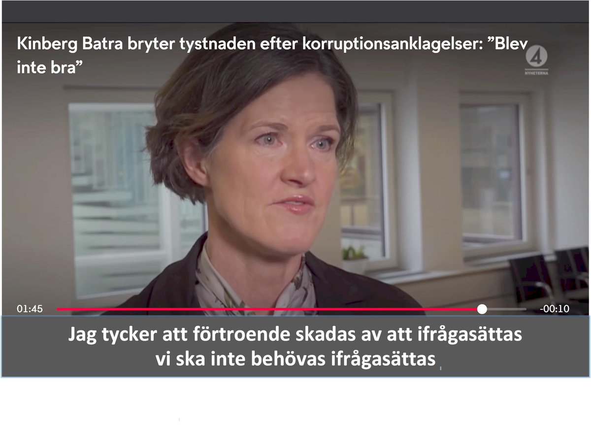 _EP19's tweet photo. Sweden is NOT corrupted  by definition, in the same way there was no  corruption in DDR, also by definition Why not to use EU definition of corruption? #svpol
Anna Kinberg Batra https://t.co/gB2NANKbJh