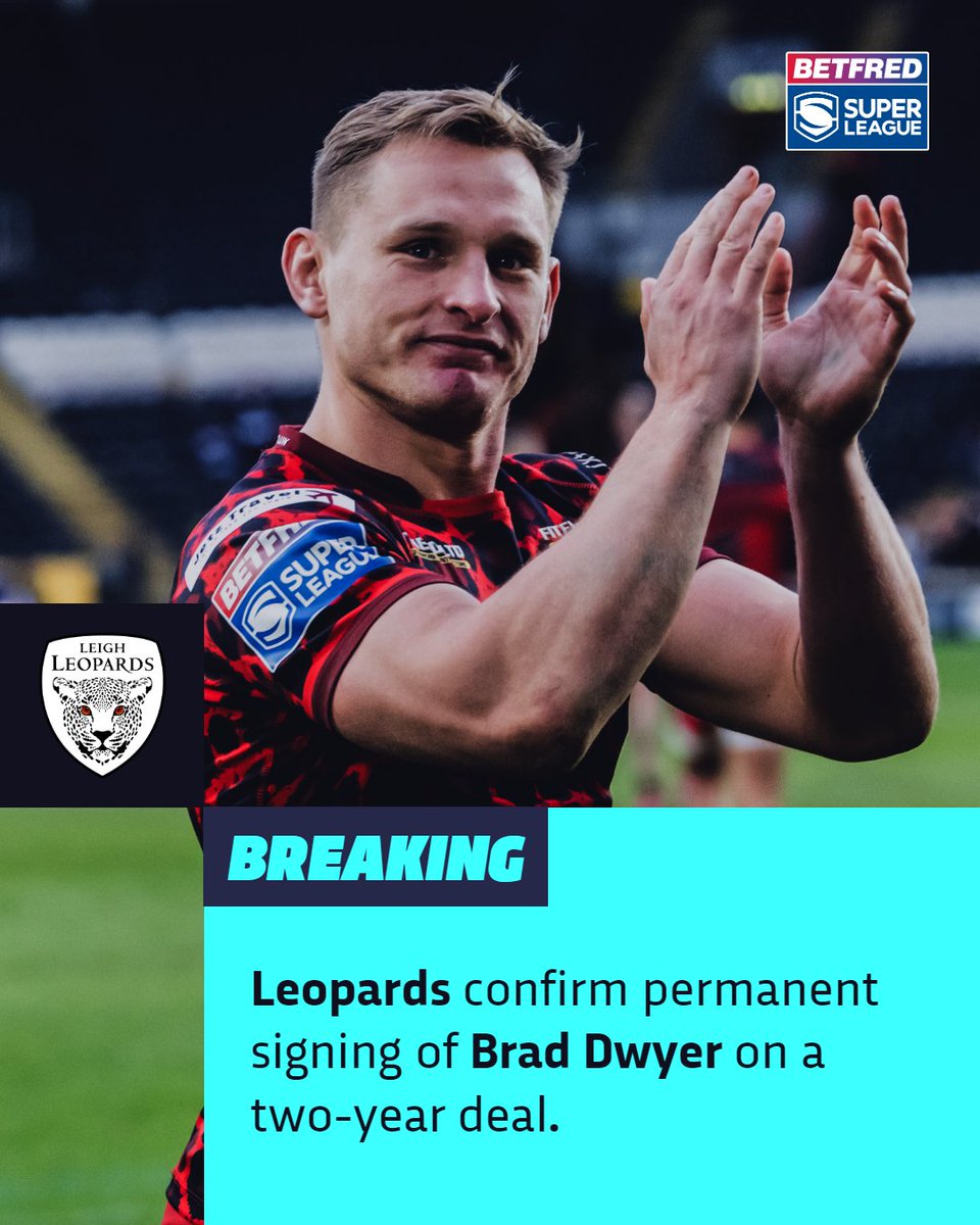 Dwyer signs with the Leopards 🐆 #SuperLeague