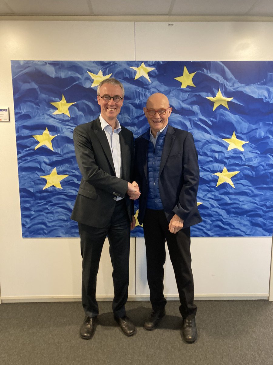 Chair Lamy discussed with Director General Doens for International Partnerships from @EU_Commission , this afternoon, the recommendations of Climate Overshoot Commission.
