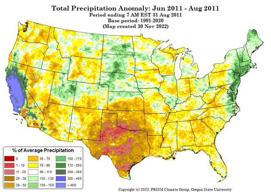 Met_khinz's tweet photo. Summer '24 growing season precipitation trend:

Three years in the past are starting to rise to the top consistently regarding this developing #LaNina + Pacific Ocean (-PDO) oceanic set-up: 2011, 1998 and 2010.

Deciding factor? How strong this Nina gets into summer. Strong = 2010 wetter ag belt, weaker (2011) drier risk, 1998 in between.

This is something we are watching like a hawk over the next 1-2 months at @bamwxcom

#AGwx #OATT