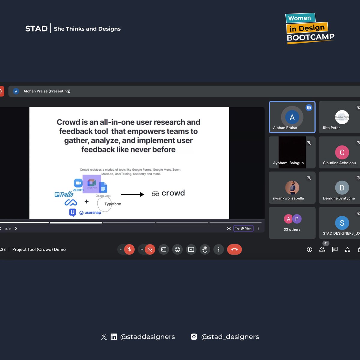 We are excited to officially announce our partnership with <a href="/UseCrowd/">Crowd - AI-Powered Customer Intelligence Tool</a>, an all-in-one research and feedback platform.
We're enthusiastic about this collaboration and its significant impact on user experience as they use this platform.
#STAD #UXresearch #usecrowd  #designbootcamps