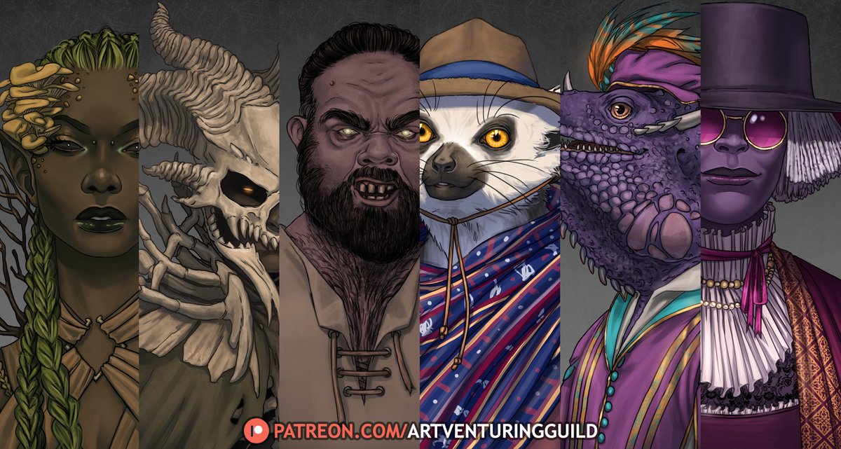 Access 300+ hand-drawn, high quality and diverse fantasy portraits for your private & streamed TTRPGs, for just a couple of coffees a month!✨👌 Info and freebies👀⬇️