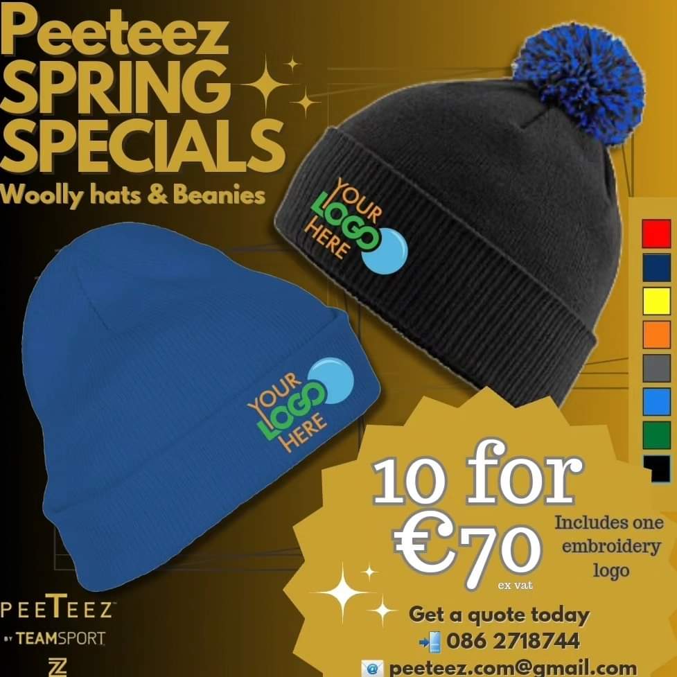 💫Look good
💫Feel good 
💫Work better 

...with Peeteez SPRING SPECIALS!

Chat our design team today 
📧 peeteez.com@gmail.com 
📲 086 2718744 

#uniforms #customisedwear #workwear #irishbiz #galway
