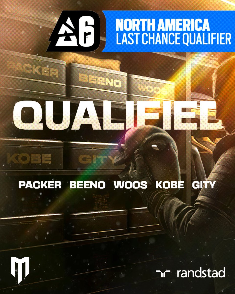 🚀QUALIFIED FOR LAST CHANCE QUALIFIER! 🏆 R6 BLAST MAJOR MANCHESTER WHAT A TEAM! WON EVERY MATCH WITHOUT LOSING A MAP💪 8-7 vs. @Spacestation Academy 7-5 vs. @TeamSBLgg 7-4 & 8-7 vs. Mango GG, GUYS! @BeenoR6S @WoosR6 @PackerR6 @xKobelax @GityR6 #WeAreMkers #RainbowSix