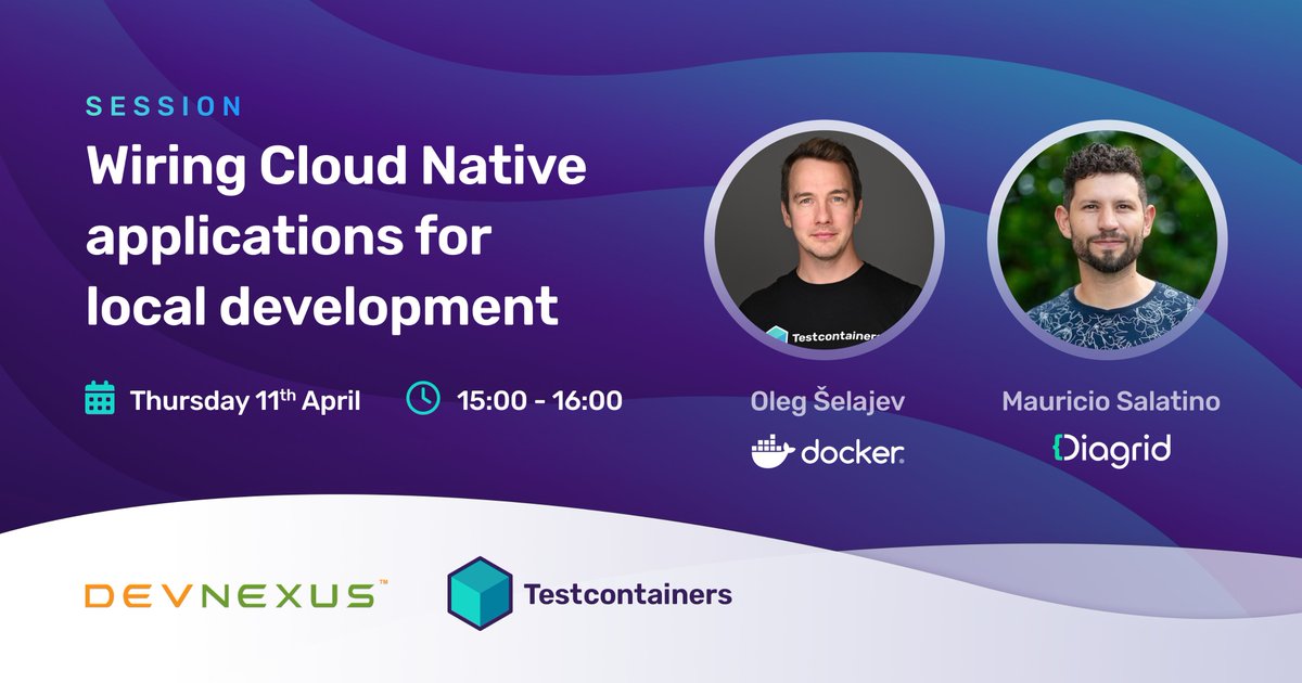 Join @shelajev & @salaboy today! 🛠️ Get hands-on with @daprdev, @OpenFeature, & @testcontainers for a seamless developer experience. 🚀 Learn how to enhance productivity with a platform engineering approach! 👉 bit.ly/4cRYEAW #devnexus