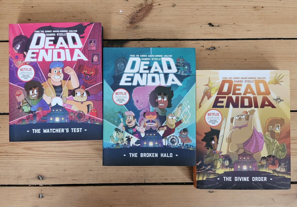 Cannot believe the DeadEndia trilogy is complete this month. There are things in The Divine Order I've been planning for ten years! And for fans of Dead End: Paranormal Park who wanted to know what Season 3 would've included, this is the book for you!
