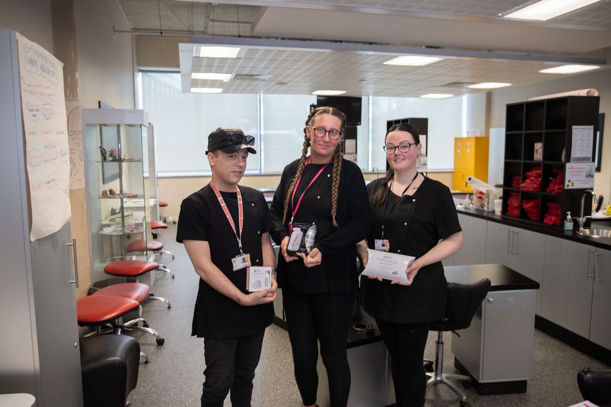 Well done to Keith, Kirsty & Billie for their amazing efforts in our nails competition! 🌟👏 They crafted some show-stopping creations, taking 1st, 2nd, and 3rd place respectively among our Level 3s - well done!