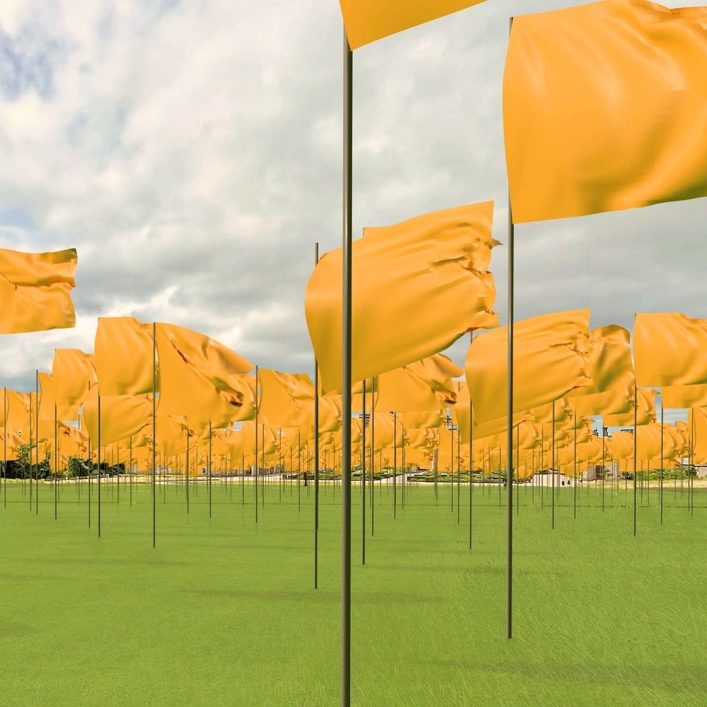 Here’s a chance to be part of a large scale landscape artwork: ‘Or’ is my next installation opening next week at @lowther_castle and Gardens. Over 500 golden yellow flags fly from 5m high flagpoles adding colour and movement to the lawns for 16 days. But… instagr.am/p/C5nxNUioa3l/