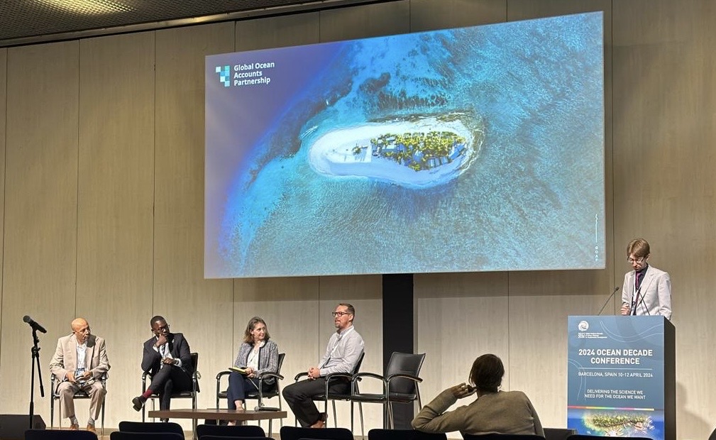 An excellent event at the @UNOceanDecade Conference, led by #OceanPanel action group @OceanAccounts. #OceanAccounting ensures that data is at the heart of decision-making in the transition to a sustainable ocean economy. Read more about the partnership oceanaccounts.org