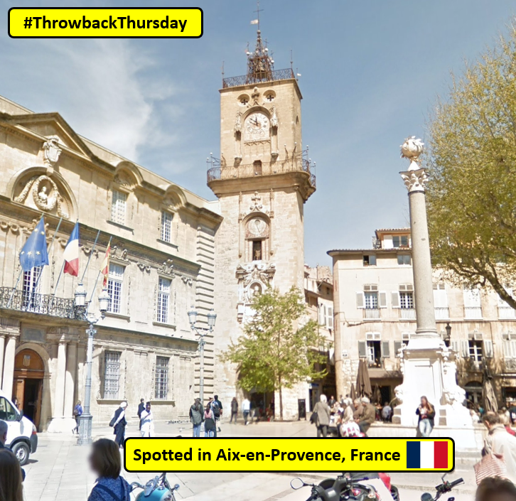 Layers of history!
This clock tower in the old town of #aixenprovence #France was built in 1510 and the astronomical clock has been running since 1616 but the coolest thing is that this tower is built on top of a Roman wall!

Today is #ThrowbackThursday for my #streetview posts