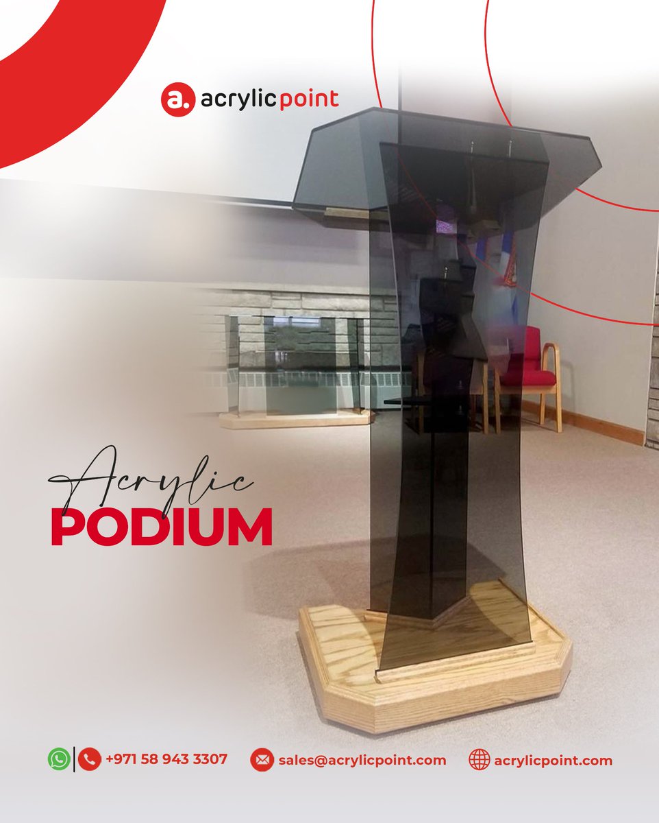 acrylic_point's tweet image. Discover elegance and quality in our acrylic podium. With a captivating structure, it adds charm to any setting. 

Whatsapp +971589433307 to find your best product.

#AcrylicPoint #acrylicpedestal #lucitefurniture #plexicraft #lucitepedestals #lucitepodium #uae