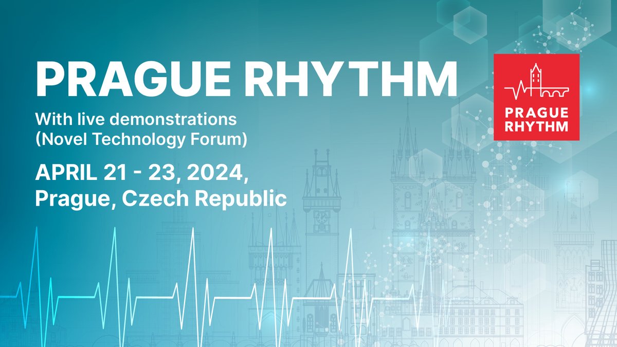 PRAGUE RHYTHM 2024 is almost here. Do not miss your registration! prague-rhythm.cz/registration/ #ep#cardio
