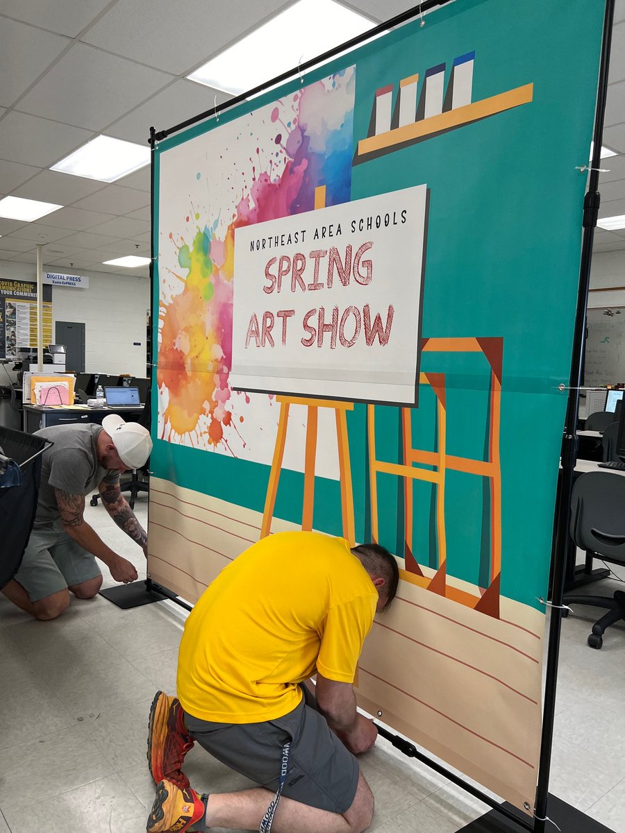 Kenwood High School Art Department (@gineecain) on Twitter photo Huge THX to <a href="/KHSGraphicsBCPS/">Kenwood Graphics</a> Roeder for creating a backdrop for our art show photo booth! Tonight's the night! <a href="/TheBluebirdEye/">Kenwood High's Eye of the Bluebird</a> <a href="/sfisherBCPS/">Sherri Fisher</a> <a href="/adfales/">Alicia Fales (she/her)</a> <a href="/CTE_BaltCoPS/">BCPS CTE Office</a> <a href="/GrubbsMg/">Michael Grubbs</a> <a href="/AnnaGavinArtEd/">Anna Gavin</a> 🗣️🎨🎷🥳😀 Huge THX to <a href="/KHSGraphicsBCPS/">Kenwood Graphics</a> Roeder for creating a backdrop for our art show photo booth! Tonight's the night! <a href="/TheBluebirdEye/">Kenwood High's Eye of the Bluebird</a> <a href="/sfisherBCPS/">Sherri Fisher</a> <a href="/adfales/">Alicia Fales (she/her)</a> <a href="/CTE_BaltCoPS/">BCPS CTE Office</a> <a href="/GrubbsMg/">Michael Grubbs</a> <a href="/AnnaGavinArtEd/">Anna Gavin</a> 🗣️🎨🎷🥳😀