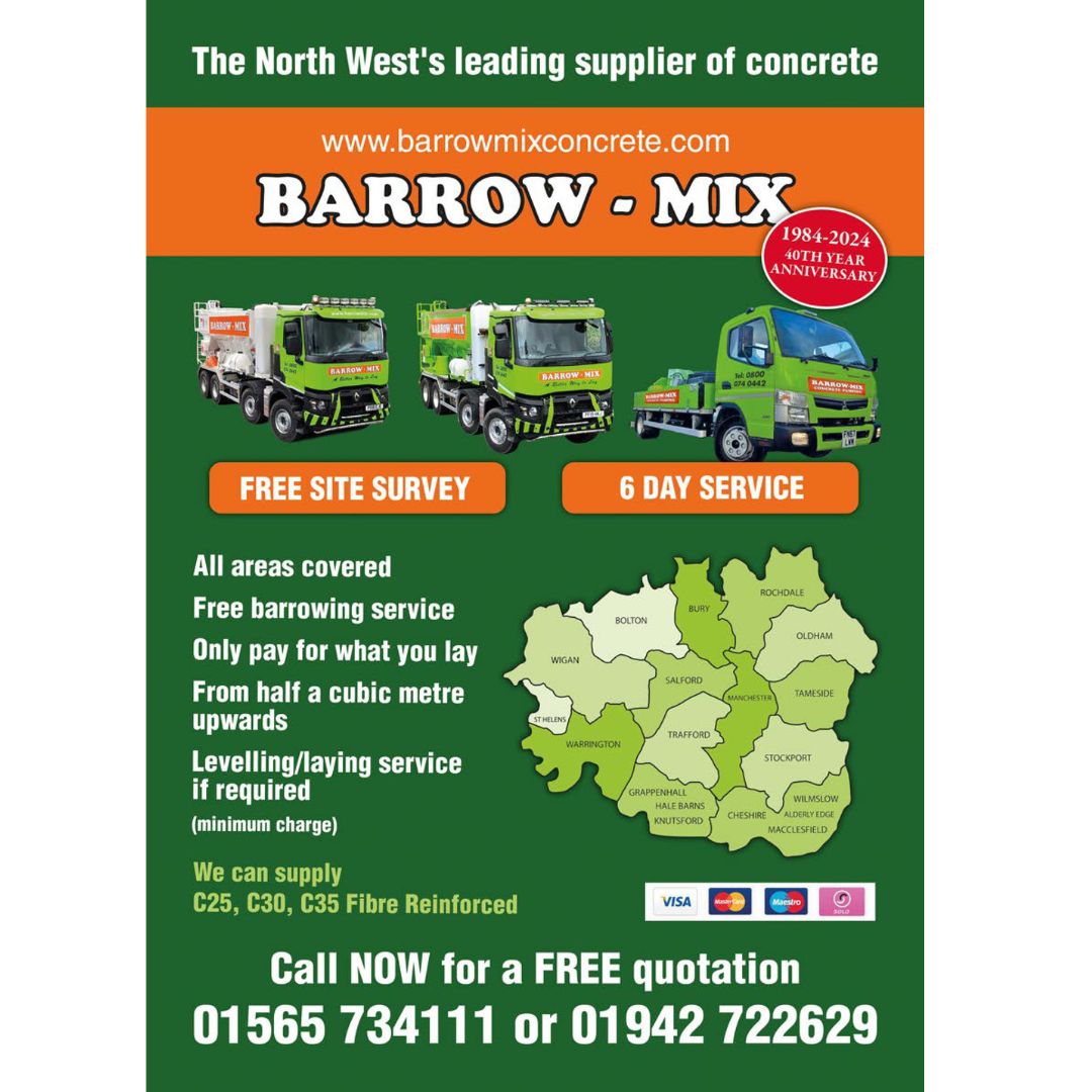 Are you looking for a supplier of #concrete, then give @BarrowMixLtd a call - all areas in the north west covered, pay for what you lay, free site survey and much more - see the advert for more details - available 6 days a week.