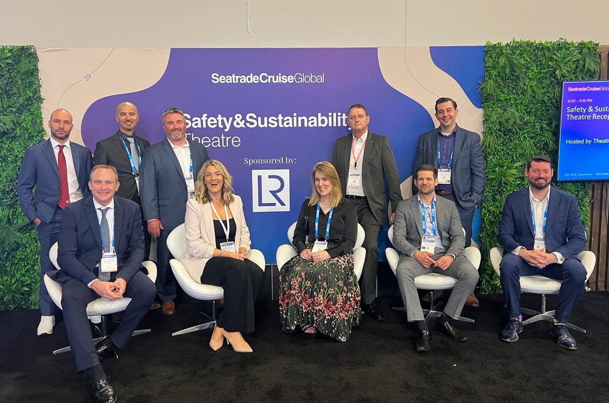 The LR team are ready for day three at @SeatradeCruise Global! Join us in the Safety and Sustainability Theatre for two innovation forum sessions to learn about the latest technological advances in safe and sustainable cruising. #STCGlobal #Cruise #Innovation #Safety