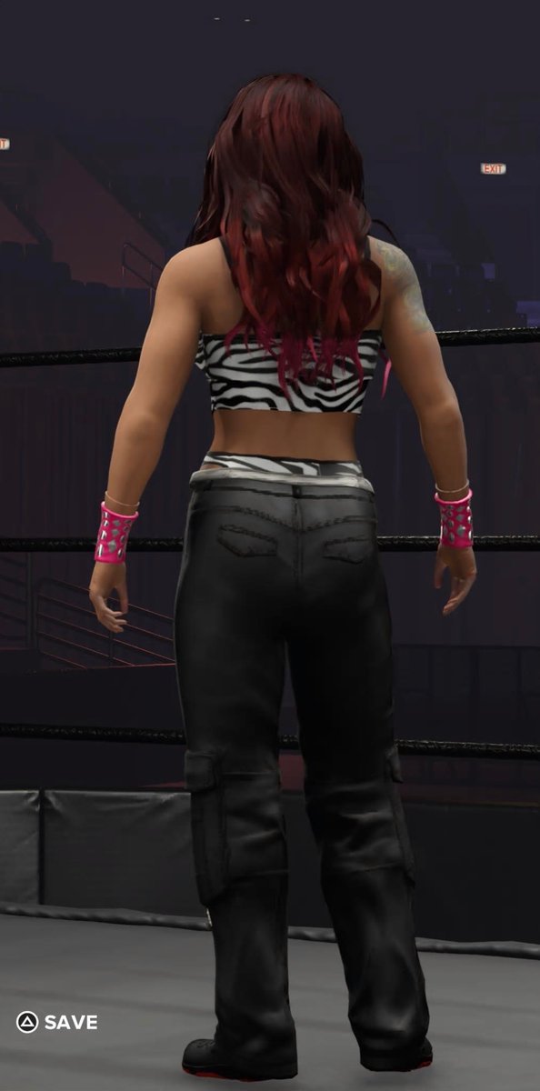 Lita Iconic Zebra Gear WIP… still trying to put finishing touches on her. @WWEgames @AmyDumas #lita #WWE2K24 #zebra #xtreme #attitudeera