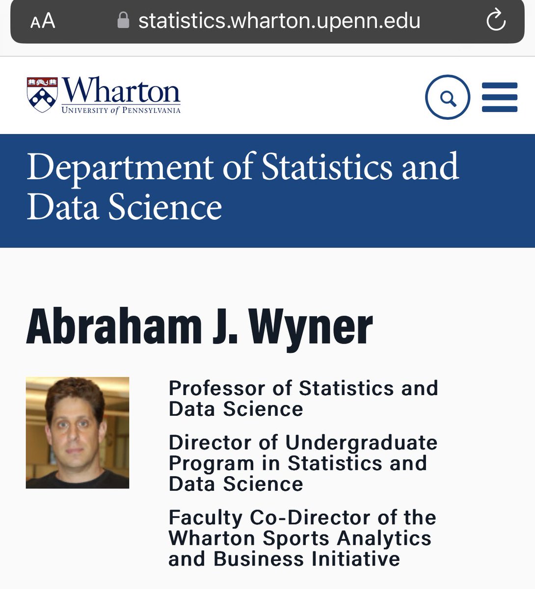 As a data nerd. Get to know the data before accepting someone’s claims about it. Abraham Wyner is a top shelf data analyst and statistician. His first quest is, does the data make sense as described? Skepticism is a major part of scientific inquiry. @adiwyner