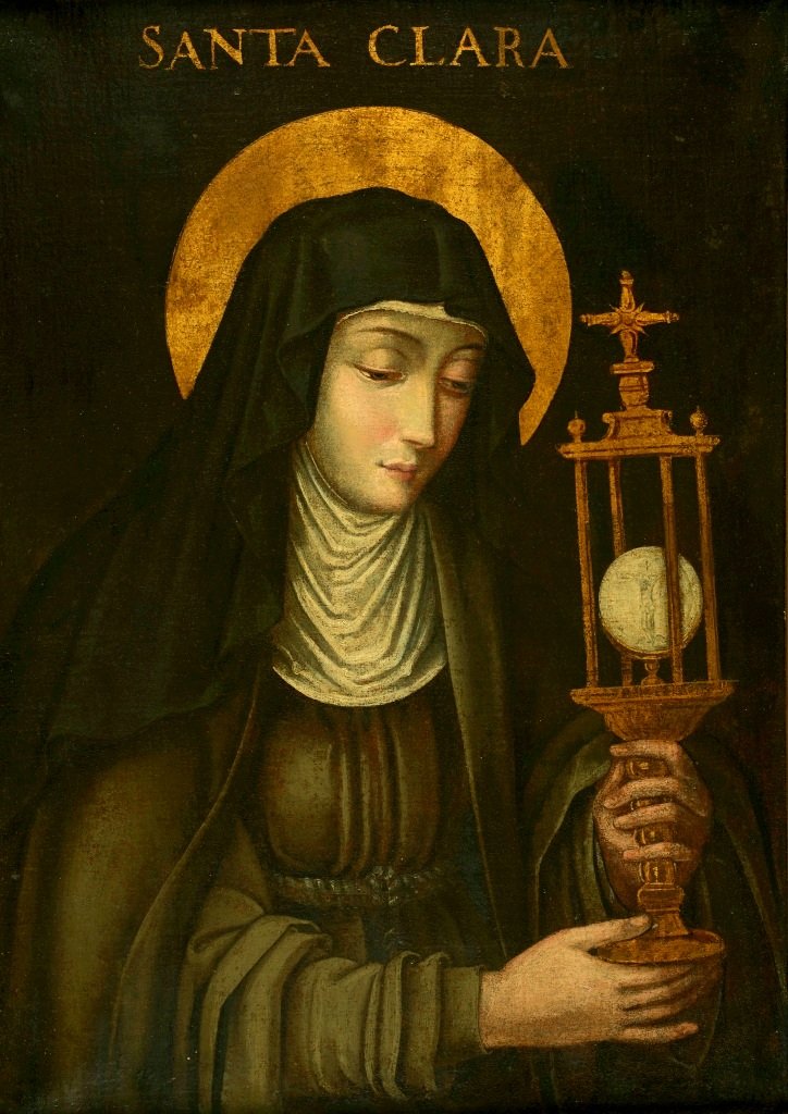 attributed to Andrés Sánchez Gallque, Saint Clare with a Monstrance, ca. 1600