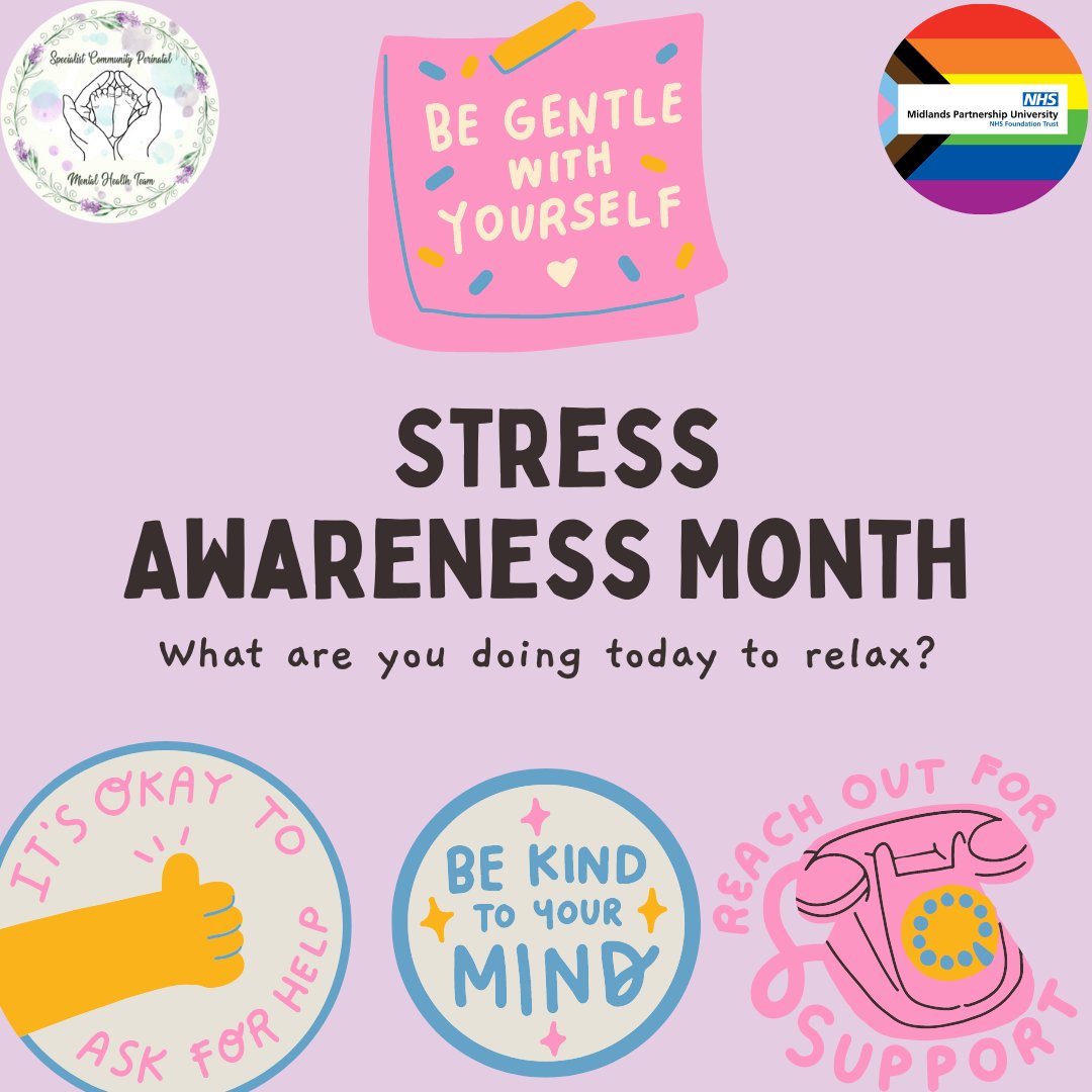 April is stress awareness month and we will be sharing tips on how to reduce stress. What do you do to relax and reduce stress?
#mpftperinatal #stressawarenessmonth2024 #perinatalmentalhealth #stress #relax