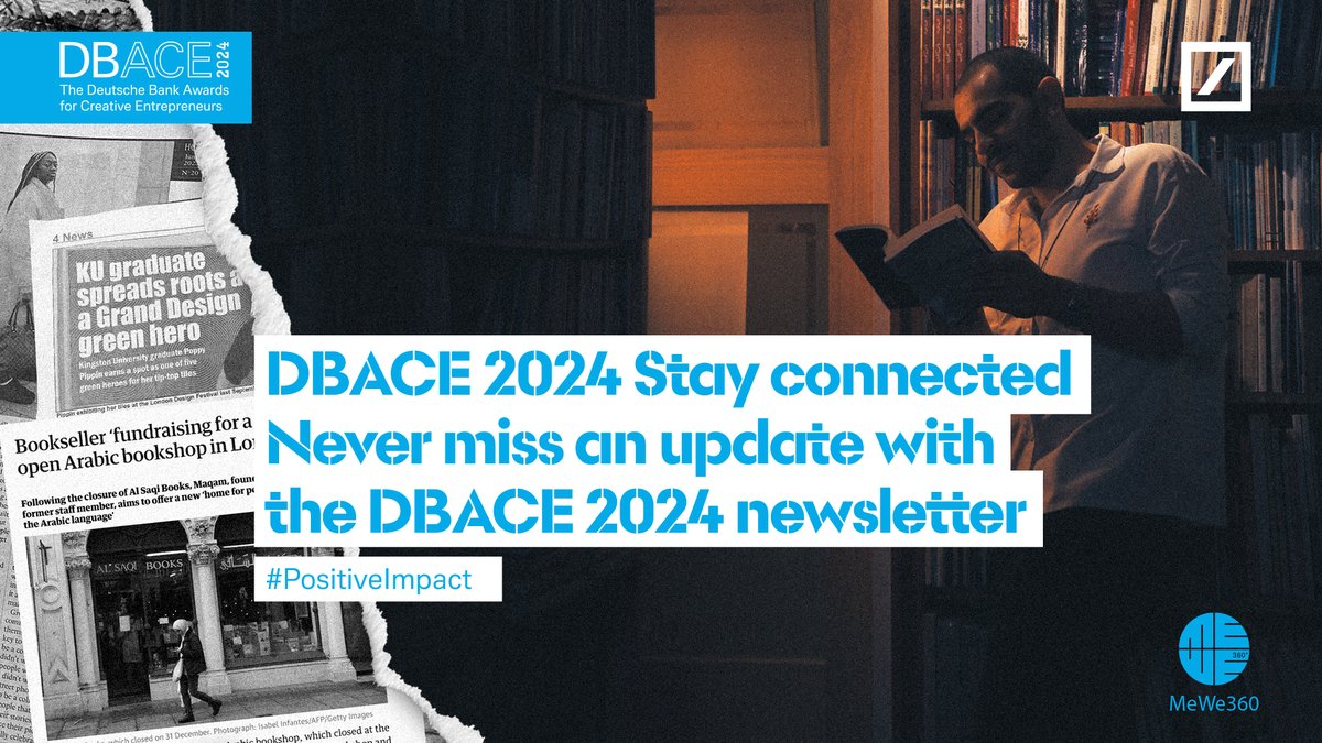 ✍️🏾Sign up for the dedicated DBACE2024 newsletter to get all the news & updates first!
dbace.org

#DBACE2024 #PositiveImpact #SocialEntrepreneurship #CreativeChangeMakers #SocEnt #MoversAndShakers #Creativity #Passion #Community #Environment #Inspiration #Awards #UK